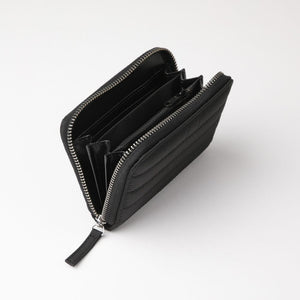 Billetera mediana Alcudia Nylon acolchado negro ID