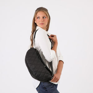 Cartera Bandolera Taupo Nylon Negro Tatienne