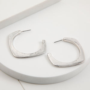 Aros Argolla Plateado Black Humana