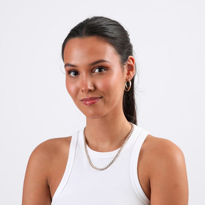 Set Collar y Aros Esme Dorado Humana