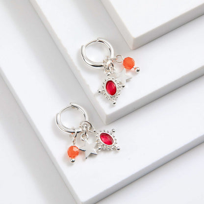 Aros Argollas Tina Plateado I-D