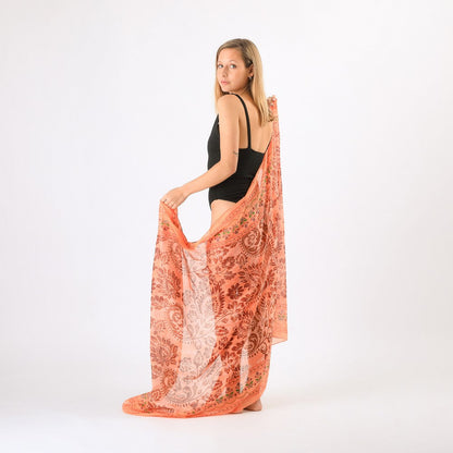 Pareo Estampado Ilya Orange Tatienne