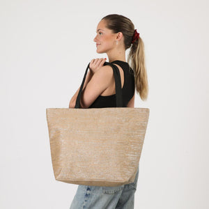 Cartera Tote Bari Beige Playa ID