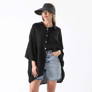 Visera Retro Negra Tatienne