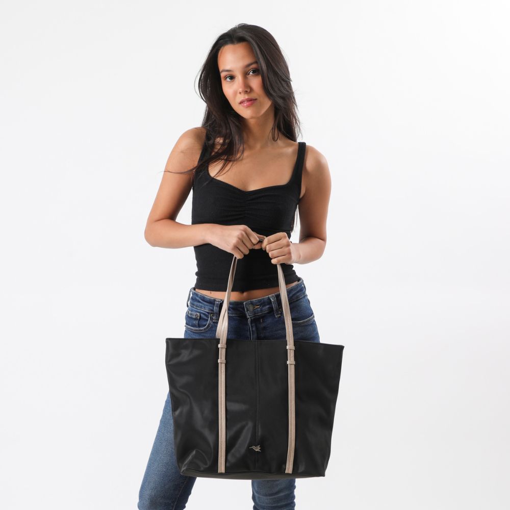 Cartera Hombro Planet Negra Tatienne