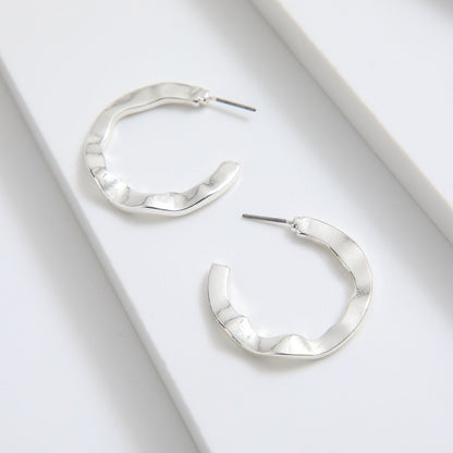 Aros Argollas Maya Plateado Tatienne