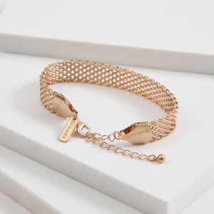 Pulsera Blanda Border Dorado Humana