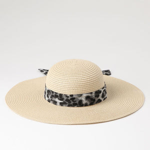 Sombrero Cinta Animal Print Beige i-D