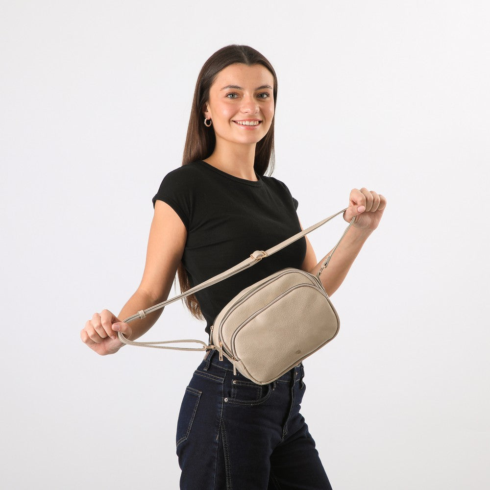 Cartera Cruzada Baniano Beige I-D