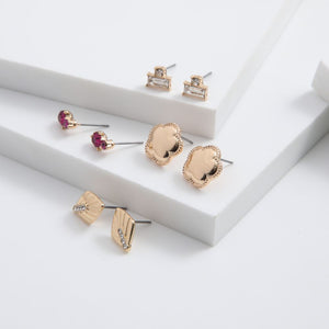 Set de 4 aros Zaria Dorado ID