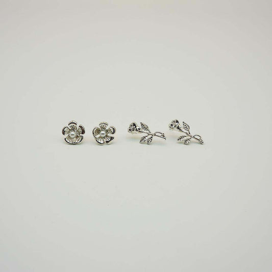 Aros Set Vivero Plateado Tatienne