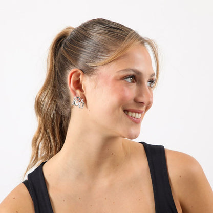 Aros Set Metal Power Plateado i-D