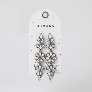 Aros Largo Desert Plateado Humana