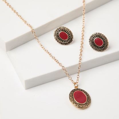 Collar Set Flowered Psychodelia 1 Dorado Tatienne
