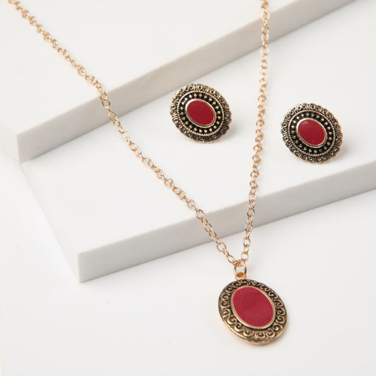 Collar Set Flowered Psychodelia 1 Dorado Tatienne