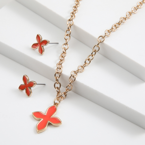 Set de aros y collar Magdalena Dorado ID