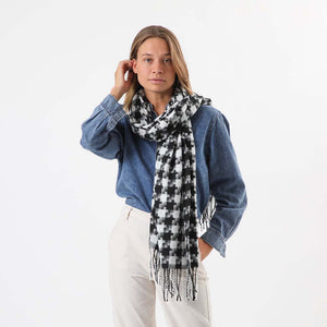 Manta Cuadrille Negro Tatienne