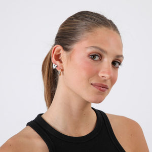 Set de 4 aros Lunaria Dorado y Plateado ID