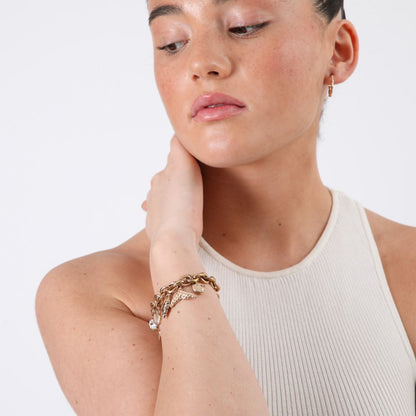 Pulsera Lisa Dorado ID