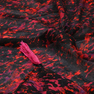 Pañuelo Estampado Almeria Rojo Humana