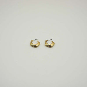 Aros Argollas Pentagono Dorados Tatienne