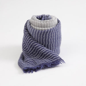 Pañuelo Liso Mia Lineas Azul Tatienne