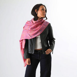 Pañuelo Jacquard Jerome Rosado Humana