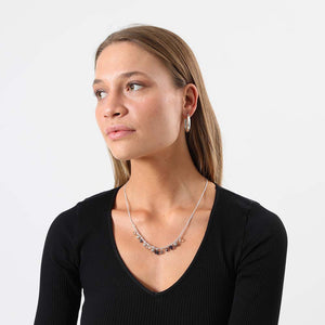 Collar Corto Quiet Neutrals Light Plateado Humana