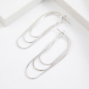 Aros Mediano Soft Plateado Humana