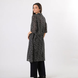 Kimono Dots Negro Humana