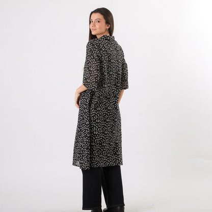 Kimono Dots Negro Humana