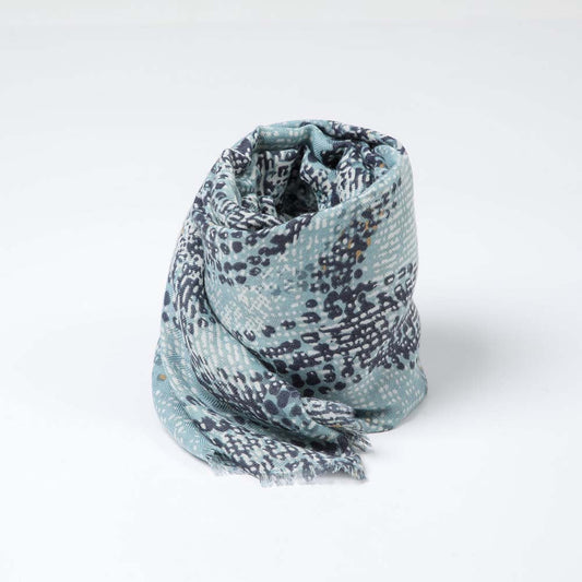 Pañuelo Estampado Ice Celeste Humana
