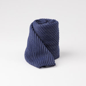 Pañuelo Liso Turin Plisado Azul Id