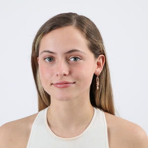 Aros Argolla Fig Dorado Humana