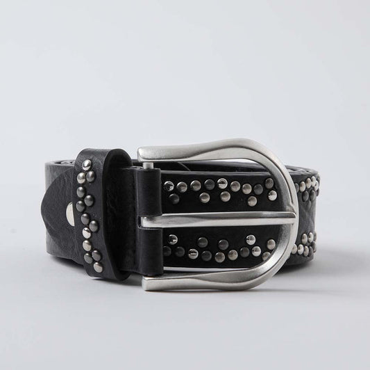 Cinturón Invierno Tachas Negro Humana
