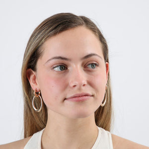 Aros Largo Loop Dorado Humana