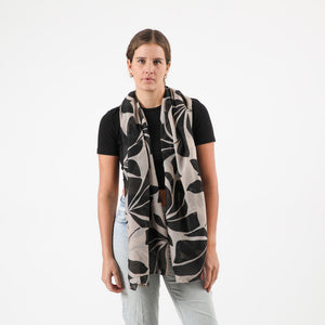 Pañuelo Estampado Ruibarbo Negro i-D