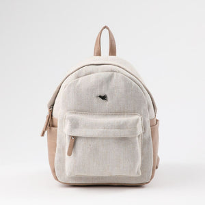 Mochila mini Kasai Canvas lurex beige Tatienne
