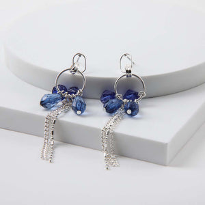 Aros Largo Colette Azul Tatienne