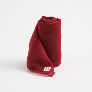 Pañuelo Liso Gabe Brillos Burdeo Humana