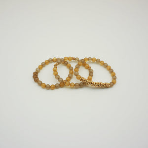 Pulsera Blanda Amarilla Natural Mystic Olivia Tatienne
