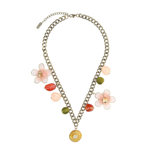 Collar Corto Azucena Rosado Humana