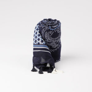 Pañuelo Estampado Minori Azul Id