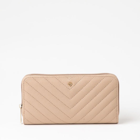 Billetera Grande Quilted Camel i-D