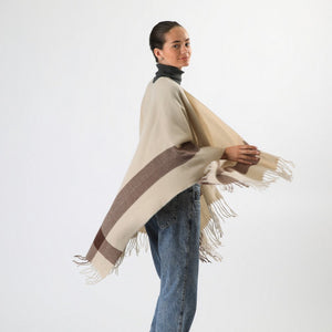 Poncho Esparta Beige I-D