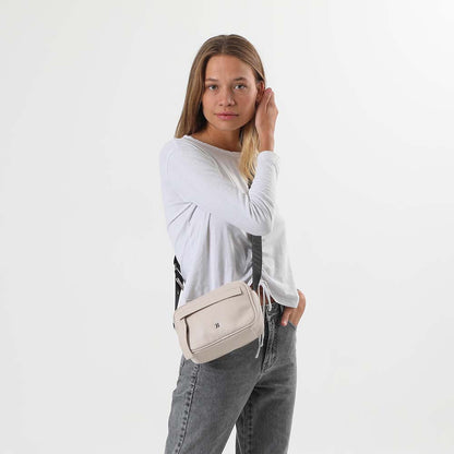 Cartera Cruzada Crema Humana
