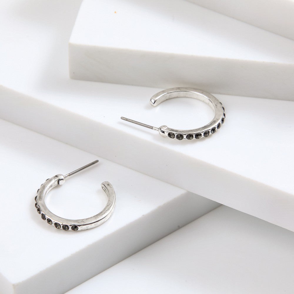 Aros Argollas Ema Silver Tatienne