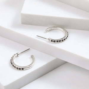 Aros Argollas Ema Silver Tatienne