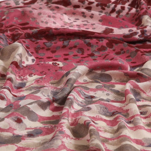 Pañuelo Estampado Nereo Burdeo Humana