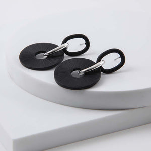 Aros Mediano Georgette Negro Tatienne